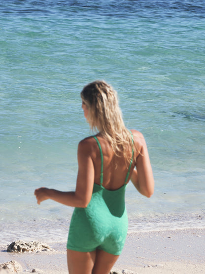 Low Back in Emerald Shore - One Piece